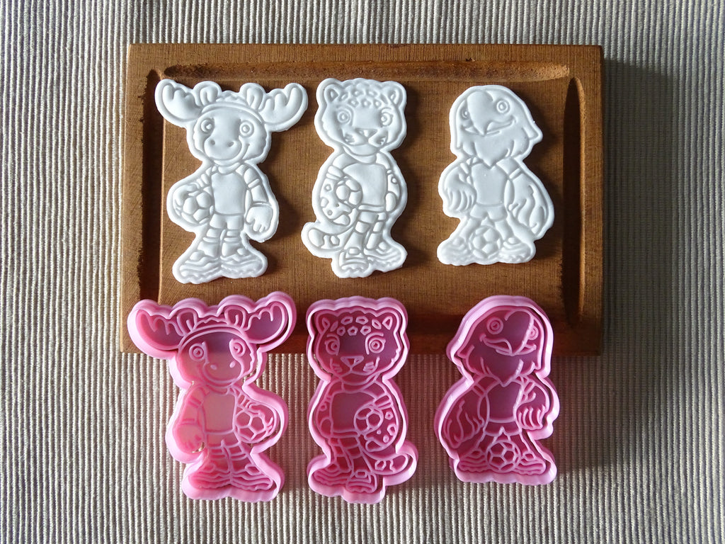 Cortadores de Galleta Mundial 2026 – Set Mascotas Coleccionables