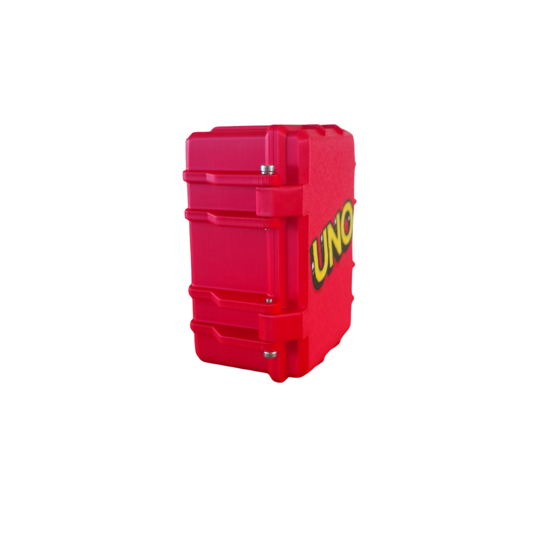 Estuche Cartas UNO Caja Protectora Porta Cartas Organizador Juego UNO Rígido 3D